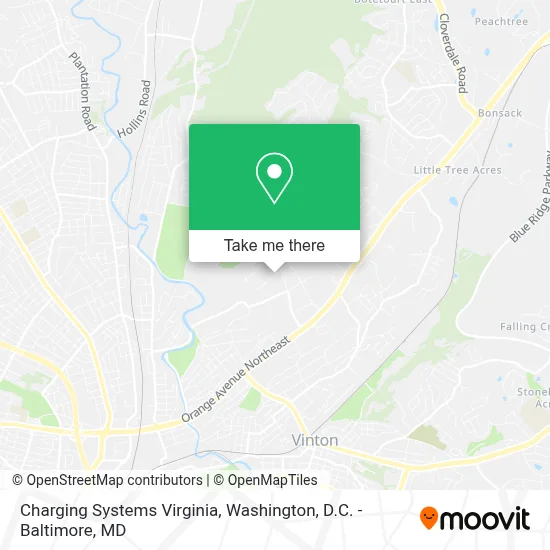 Charging Systems Virginia map