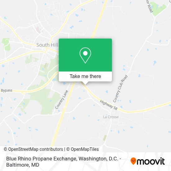 Blue Rhino Propane Exchange map