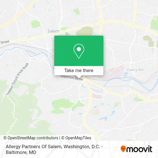 Allergy Partners Of Salem map