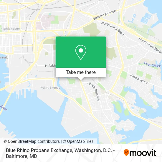 Blue Rhino Propane Exchange map
