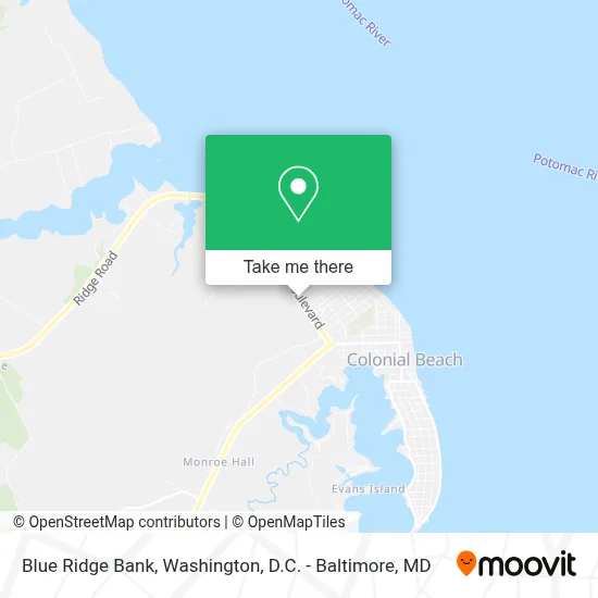 Blue Ridge Bank map