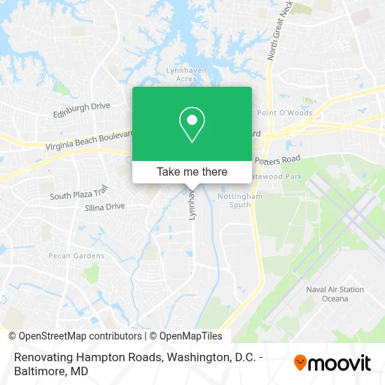 Renovating Hampton Roads map