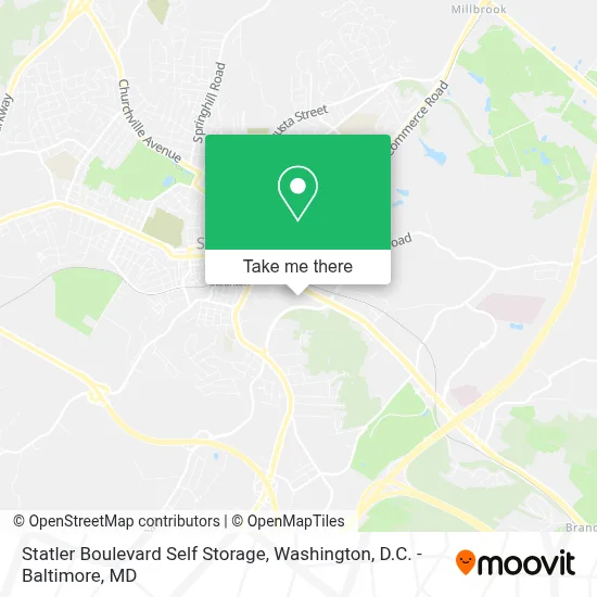 Statler Boulevard Self Storage map