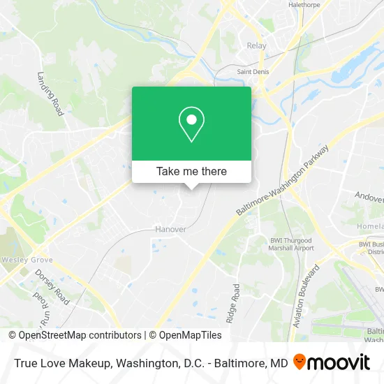 True Love Makeup map