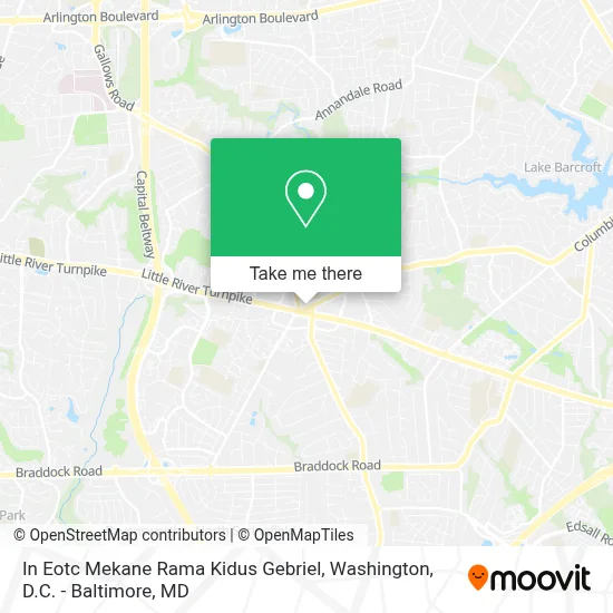 In Eotc Mekane Rama Kidus Gebriel map
