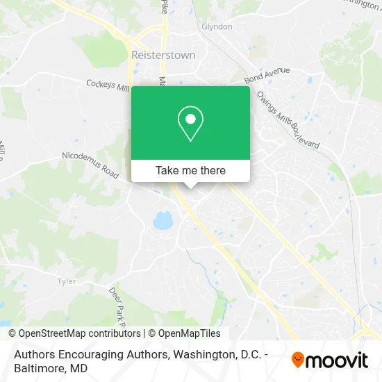 Authors Encouraging Authors map