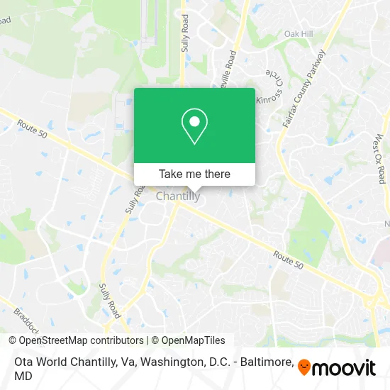 Ota World Chantilly, Va map