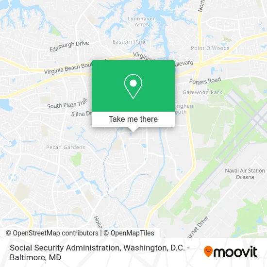 Social Security Administration map