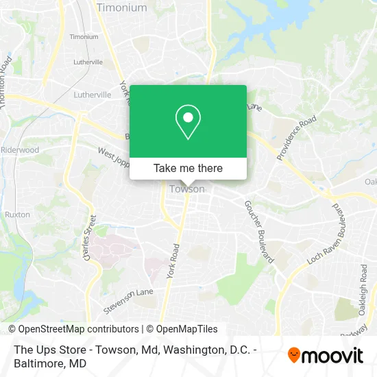 The Ups Store - Towson, Md map