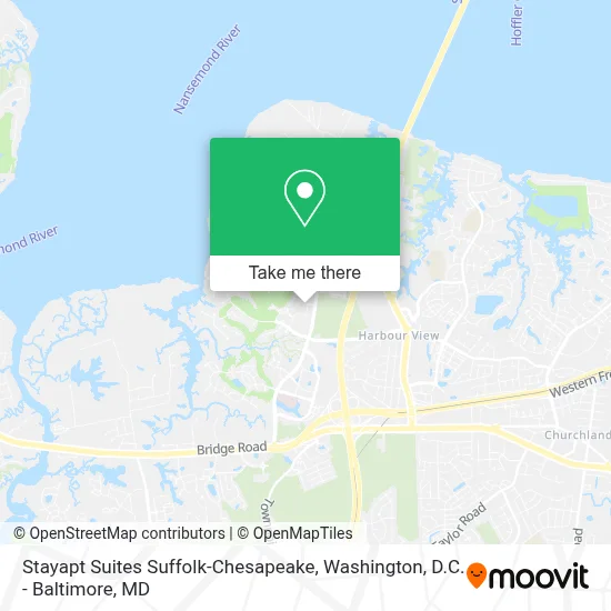 Stayapt Suites Suffolk-Chesapeake map