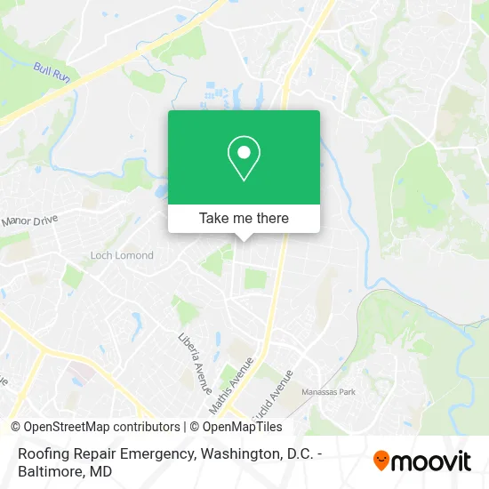 Roofing Repair Emergency map