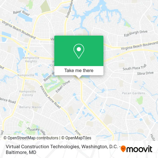 Virtual Construction Technologies map