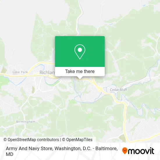 Army And Navy Store map