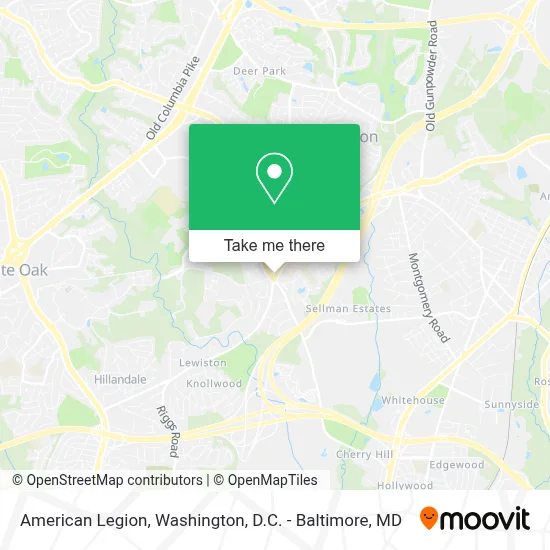American Legion map