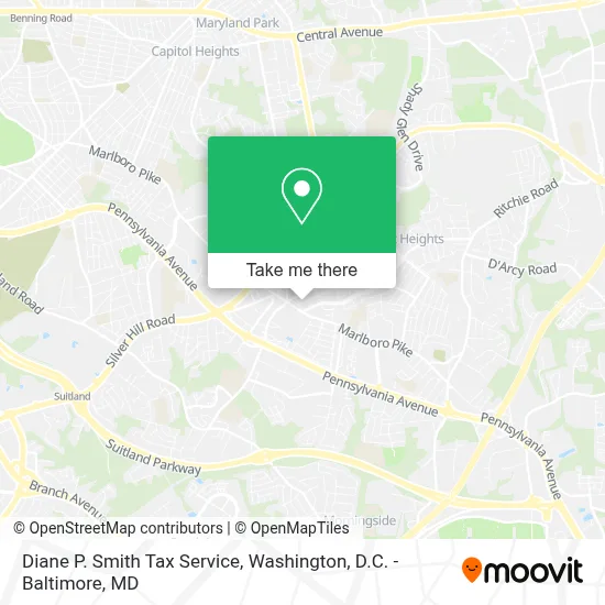 Diane P. Smith Tax Service map
