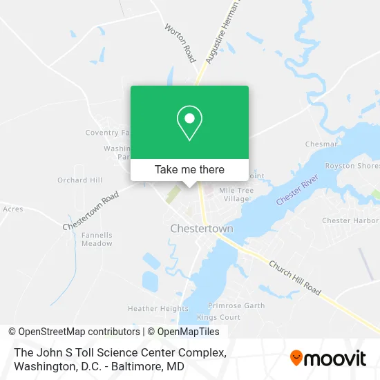 The John S Toll Science Center Complex map