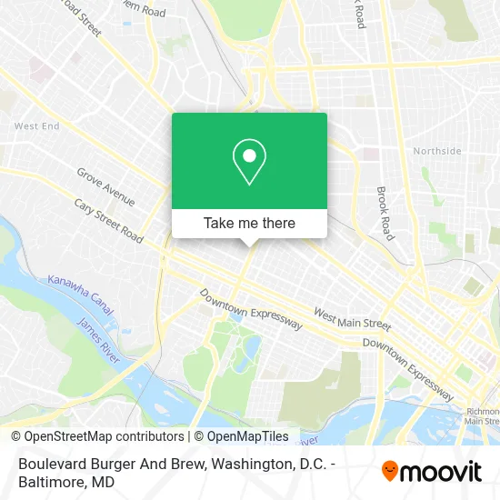 Boulevard Burger And Brew map