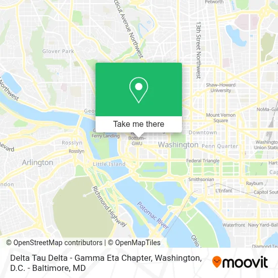 Delta Tau Delta - Gamma Eta Chapter map