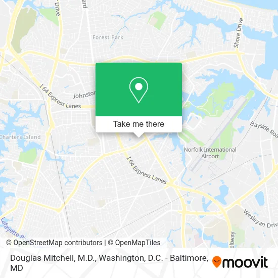 Douglas Mitchell, M.D. map