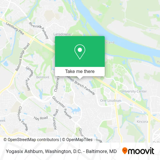 Yogasix Ashburn map