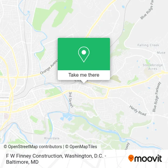 F W Finney Construction map