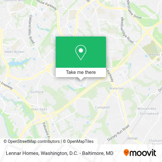 Lennar Homes map