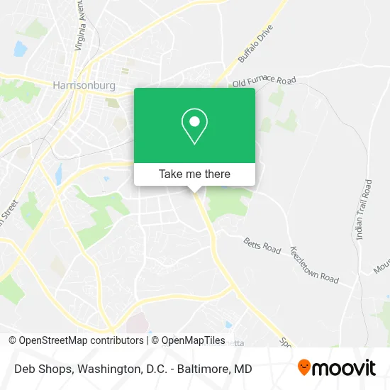 Deb Shops map