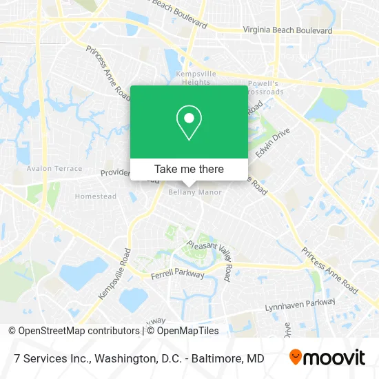 7 Services Inc. map