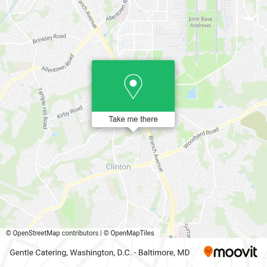 Gentle Catering map