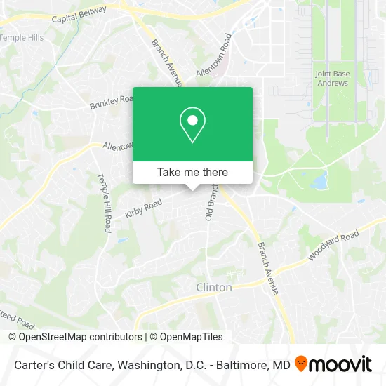 Carter's Child Care map