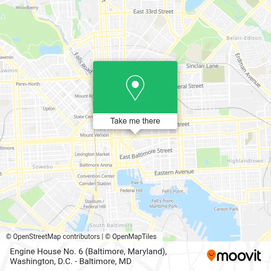 Engine House No. 6 (Baltimore, Maryland) map