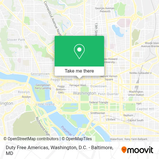 Duty Free Americas map