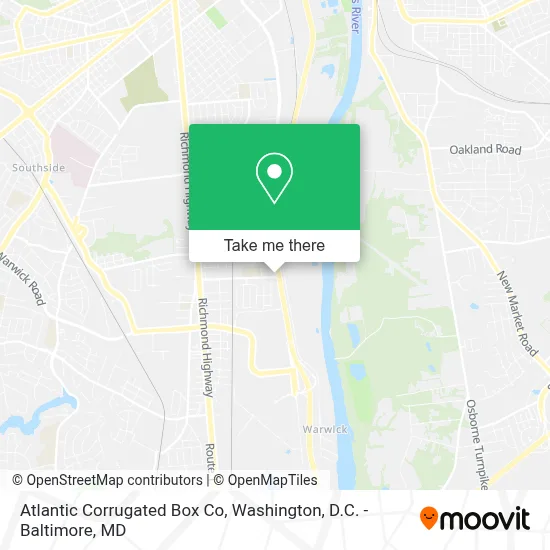 Atlantic Corrugated Box Co map
