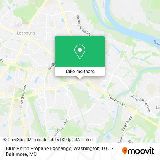 Blue Rhino Propane Exchange map