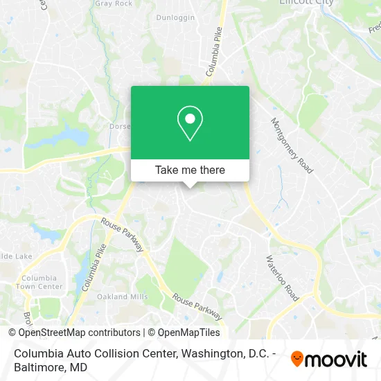 Columbia Auto Collision Center map