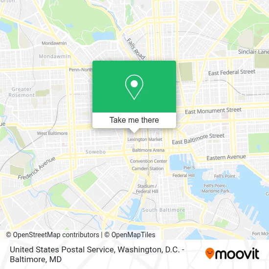 United States Postal Service map