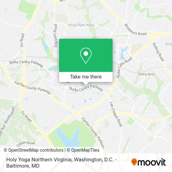 Holy Yoga Northern Virginia map