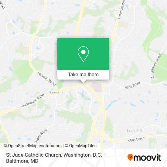 St Jude Catholic Church map
