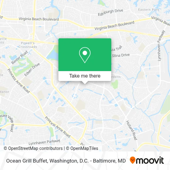 Ocean Grill Buffet map