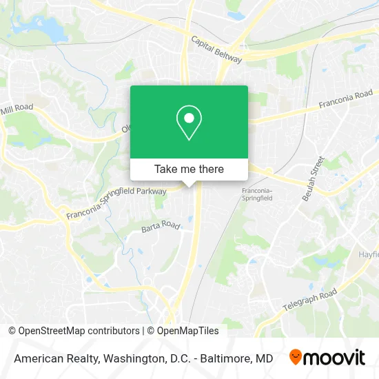American Realty map