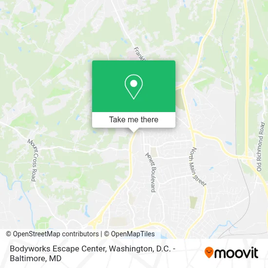 Bodyworks Escape Center map