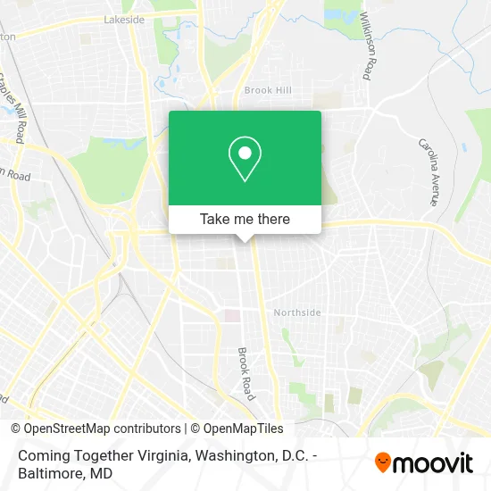 Coming Together Virginia map