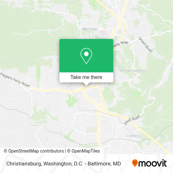 Christiansburg map