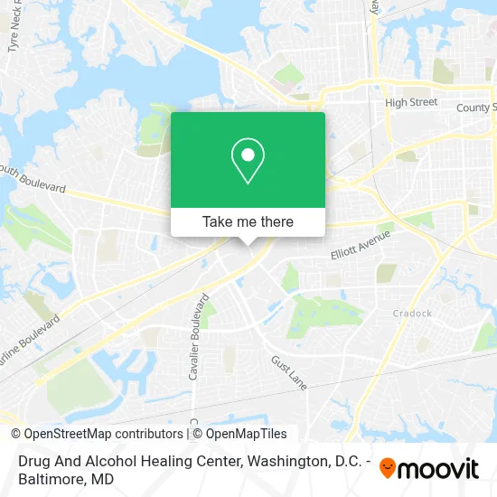 Drug And Alcohol Healing Center map