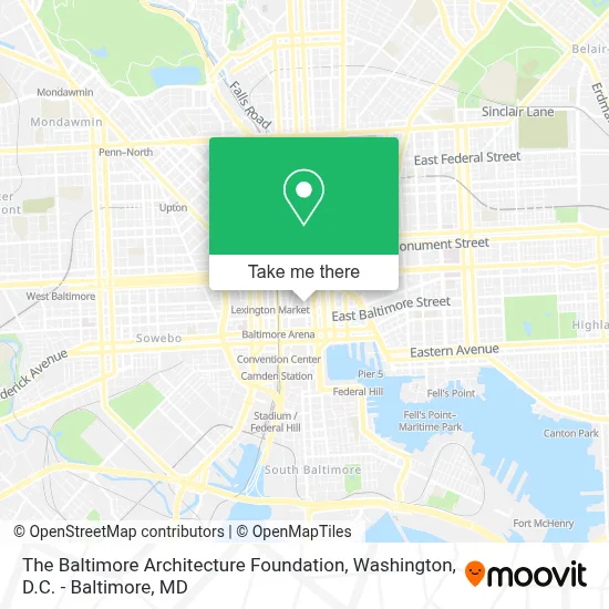 The Baltimore Architecture Foundation map