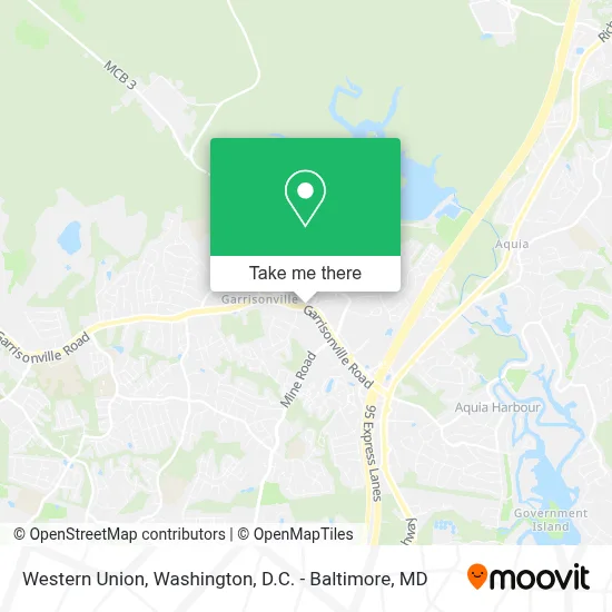 Western Union map