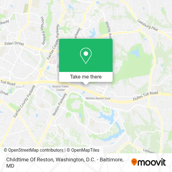 Childtime Of Reston map