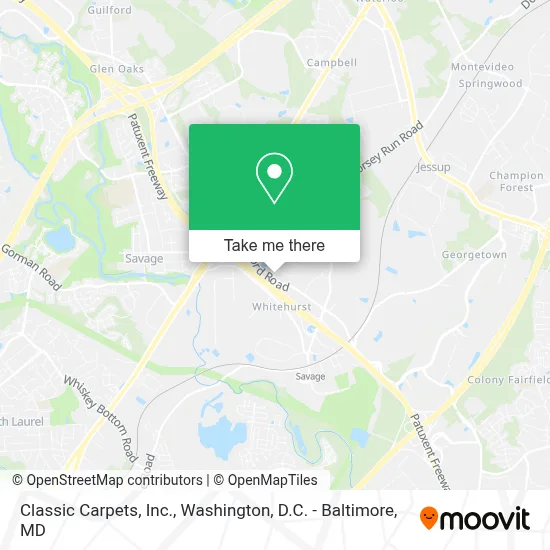 Classic Carpets, Inc. map