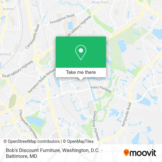 Bob's Discount Furniture map