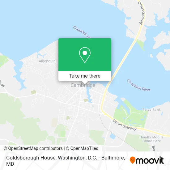 Goldsborough House map